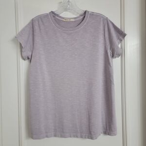 MARINE LAYER Purple Short Sleeve T-Shirt Swing Crew Tee Relaxed Fit Womens Sz- S